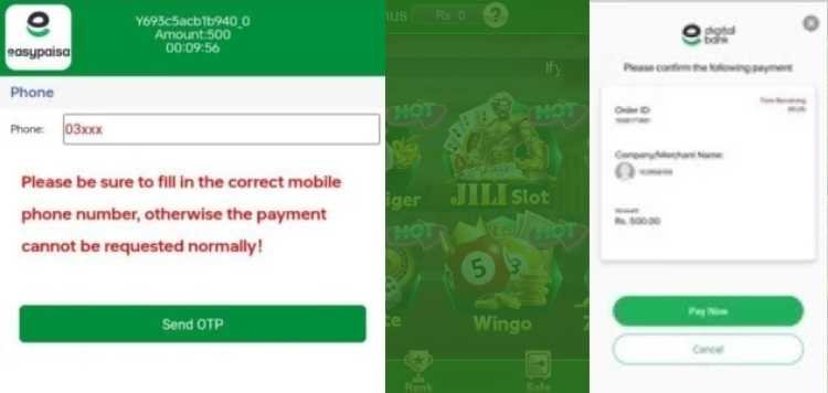 Complete transaction by entering registered mobile number approving payment and verifying OTP